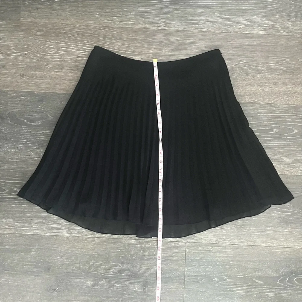 Express Pleated Skirt Womens Size‎ 1/2 XS Black Preppy Y2K 90s Academia Varsity